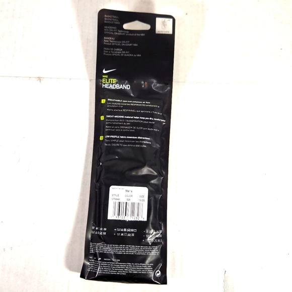 NWT Men's Nike NBA Elite Headband - Picture 4 of 9
